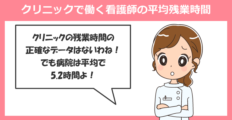 クリニックで働く看護師の平均残業時間とは？