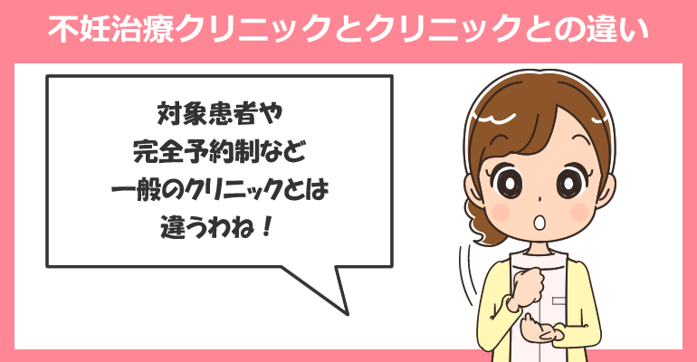不妊治療クリニックと一般のクリニックとの違い