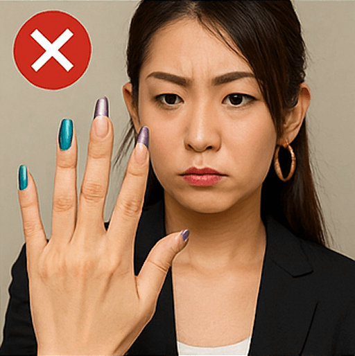 看護師面接NG爪：派手・長い・清潔感がない